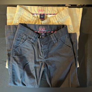 Girls Gap Pants Size 5 Regular Lot Of 2